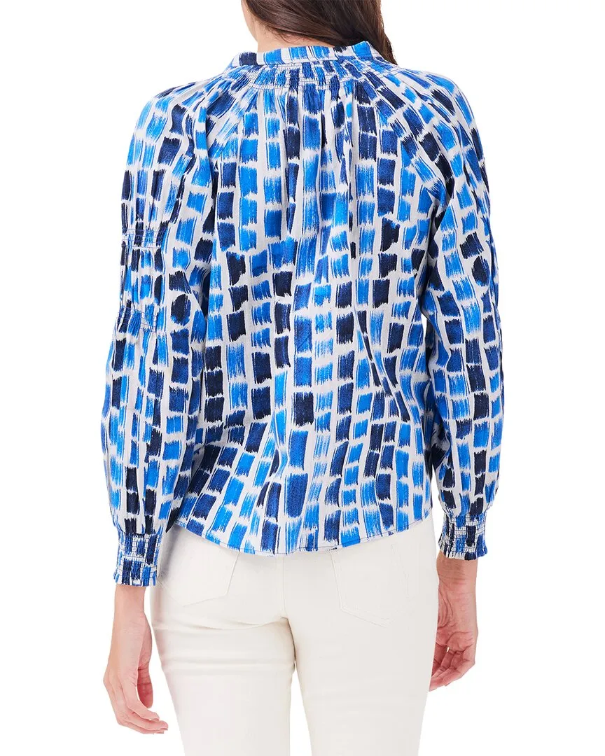 NIC ZOE Brushstroke Blues Top