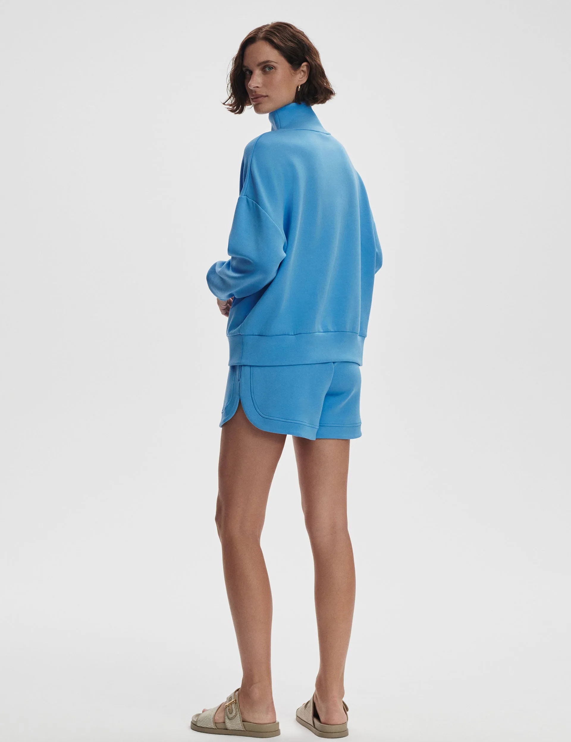 Ollie High Waisted Short 3.5" - Azure Blue