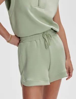 Ollie High Waisted Short 3.5" - Snow Sage