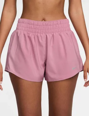 One Dri-FIT 3" Brief-Lined Shorts - Elemental Pink/Reflective Silver