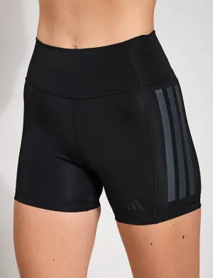 Optime 3-Stripes 1/4 Short Leggings - Black
