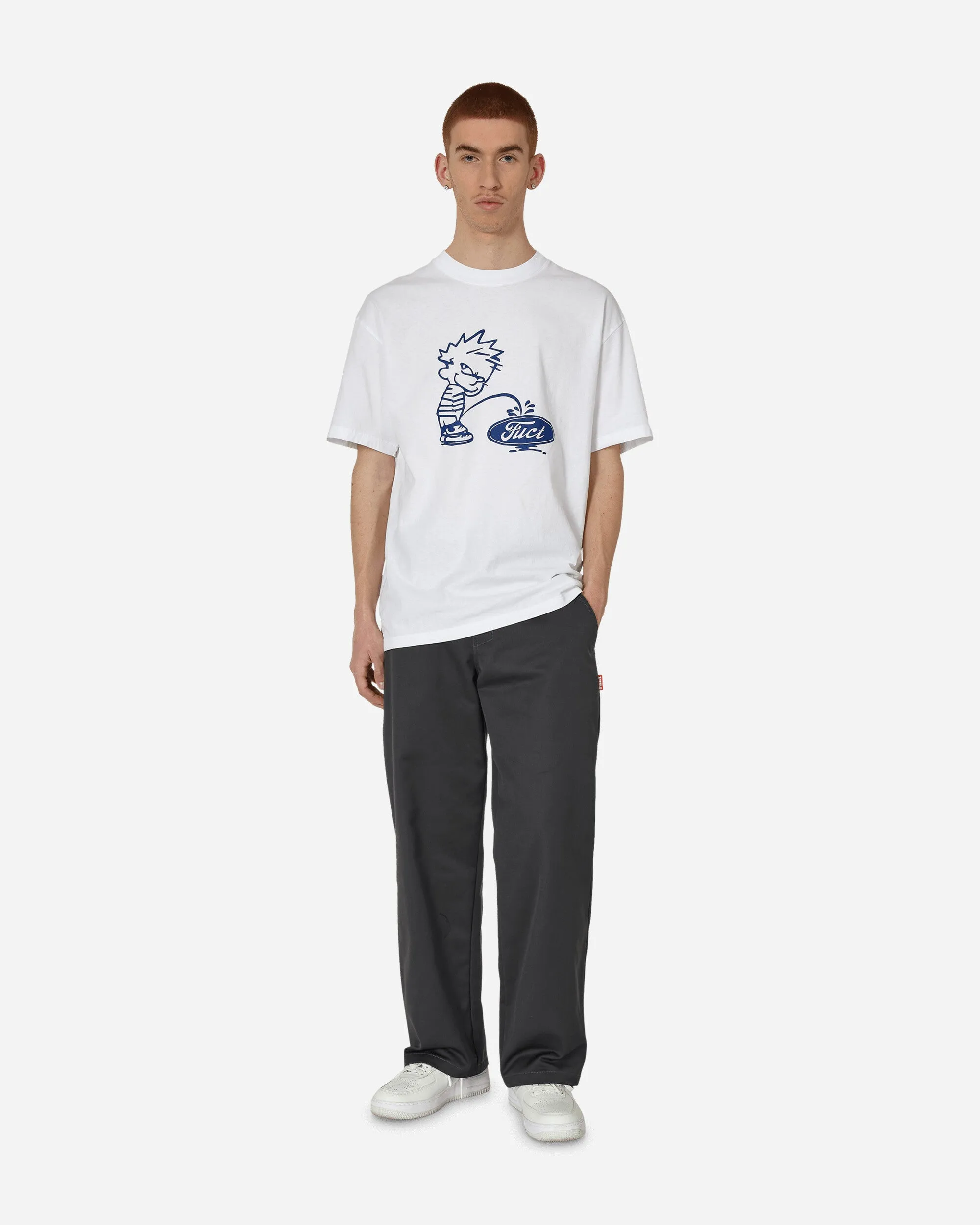 Oval Pee Boy T-Shirt White