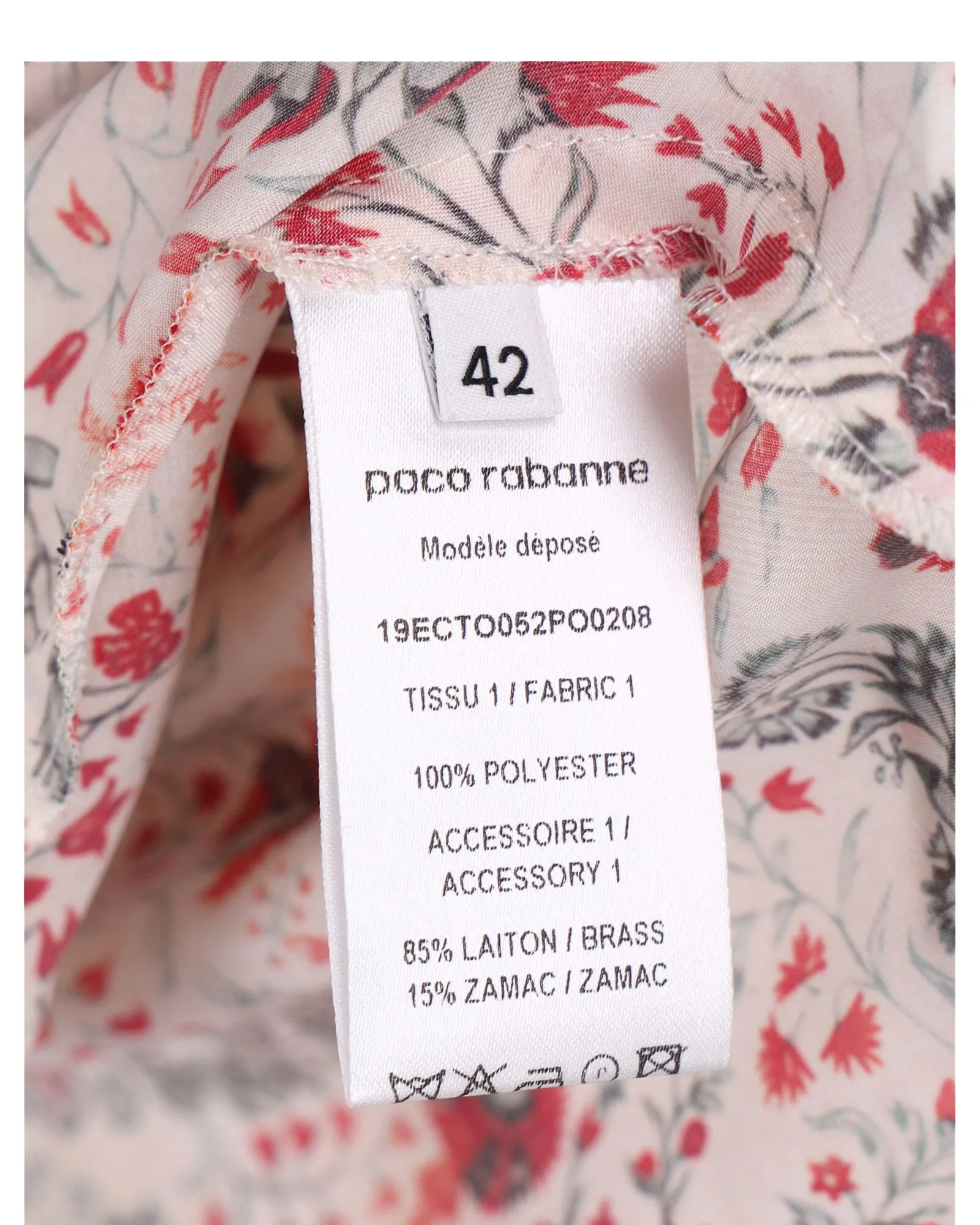 Paco Rabanne Printed Tank Top in Multicolor Polyester