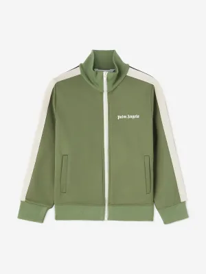 Palm Angels Boys Track Jacket in Green