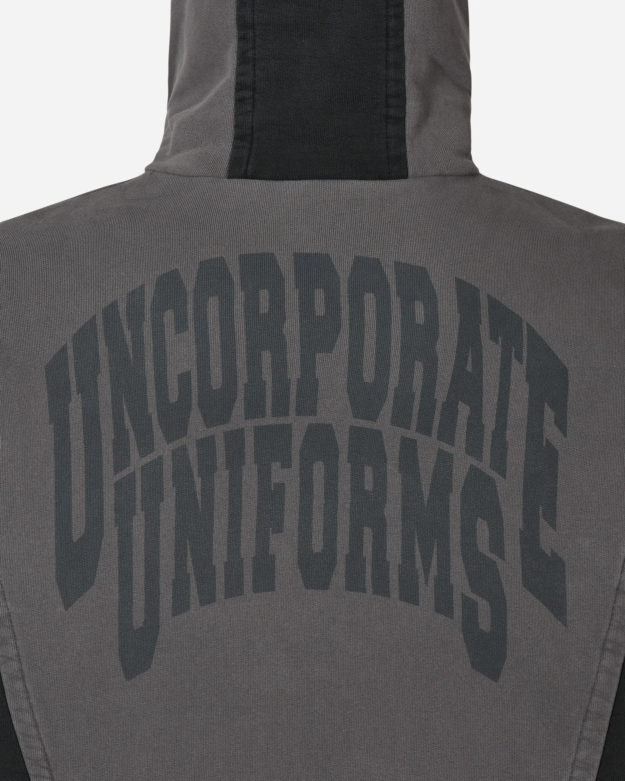 Panel Hooded Sweatshirt Grey / Black