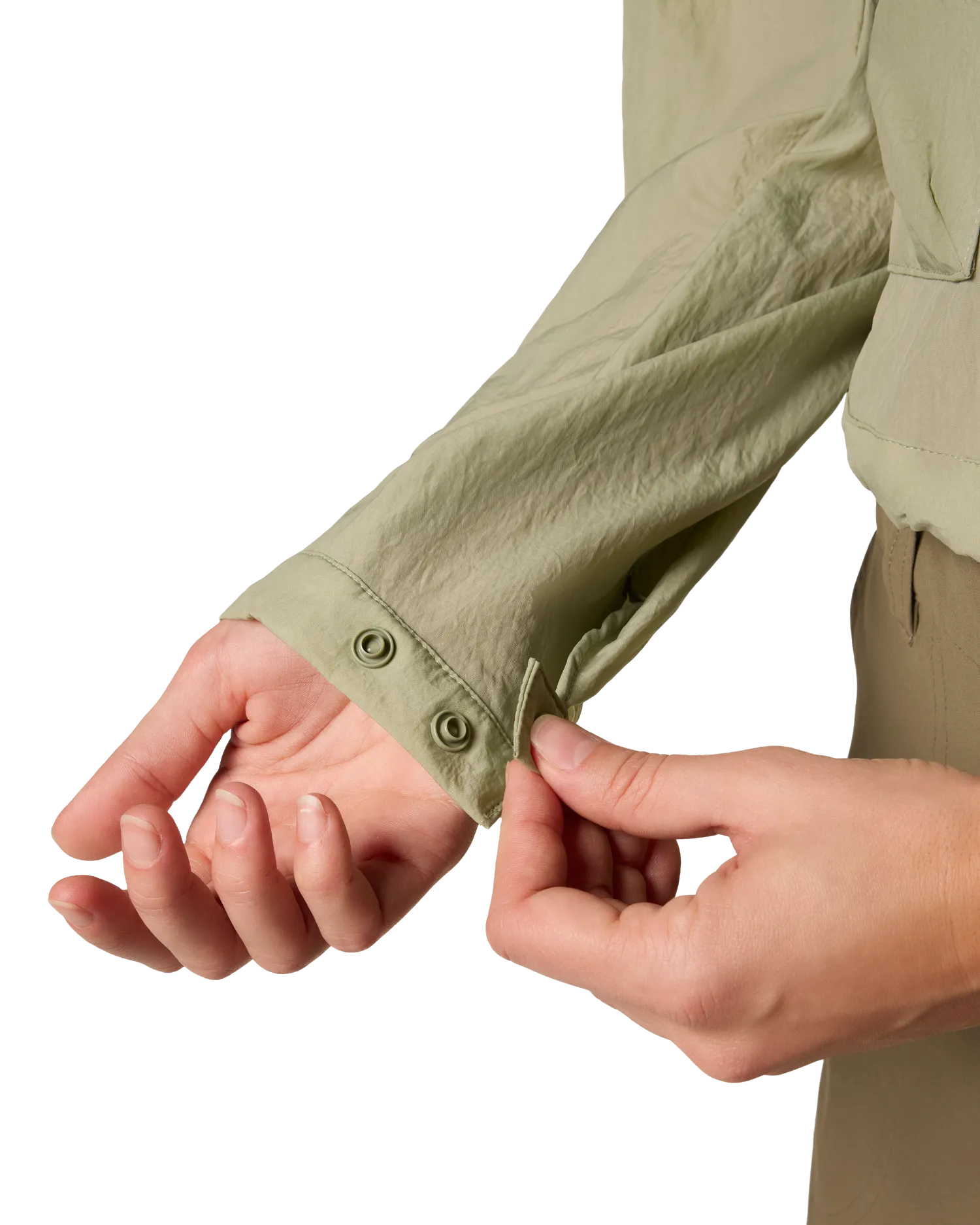 Paracutie Cropped Cargo Windbreaker Jacket in Safari