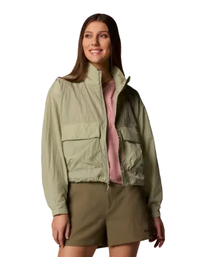 Paracutie Cropped Cargo Windbreaker Jacket in Safari