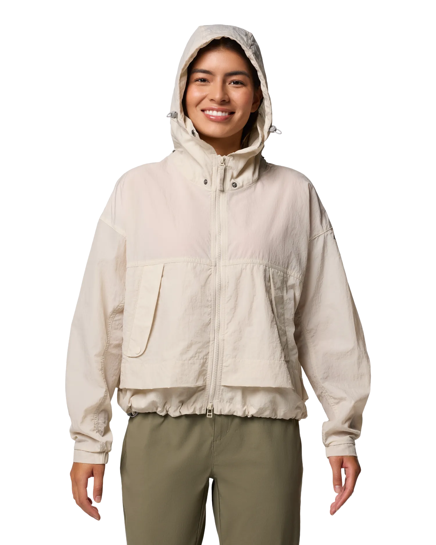 Paracutie II Windbreaker Jacket in Dark Stone