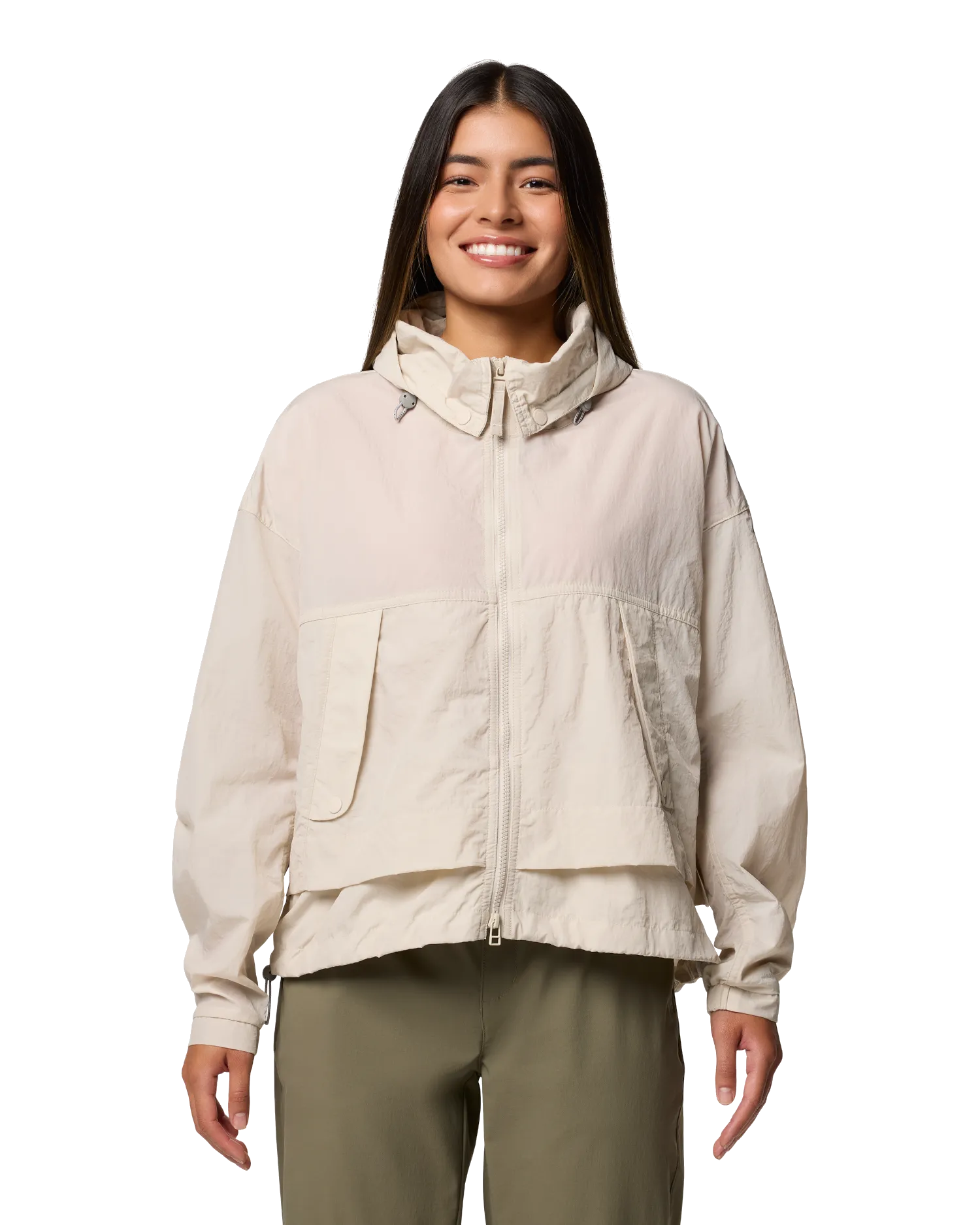 Paracutie II Windbreaker Jacket in Dark Stone