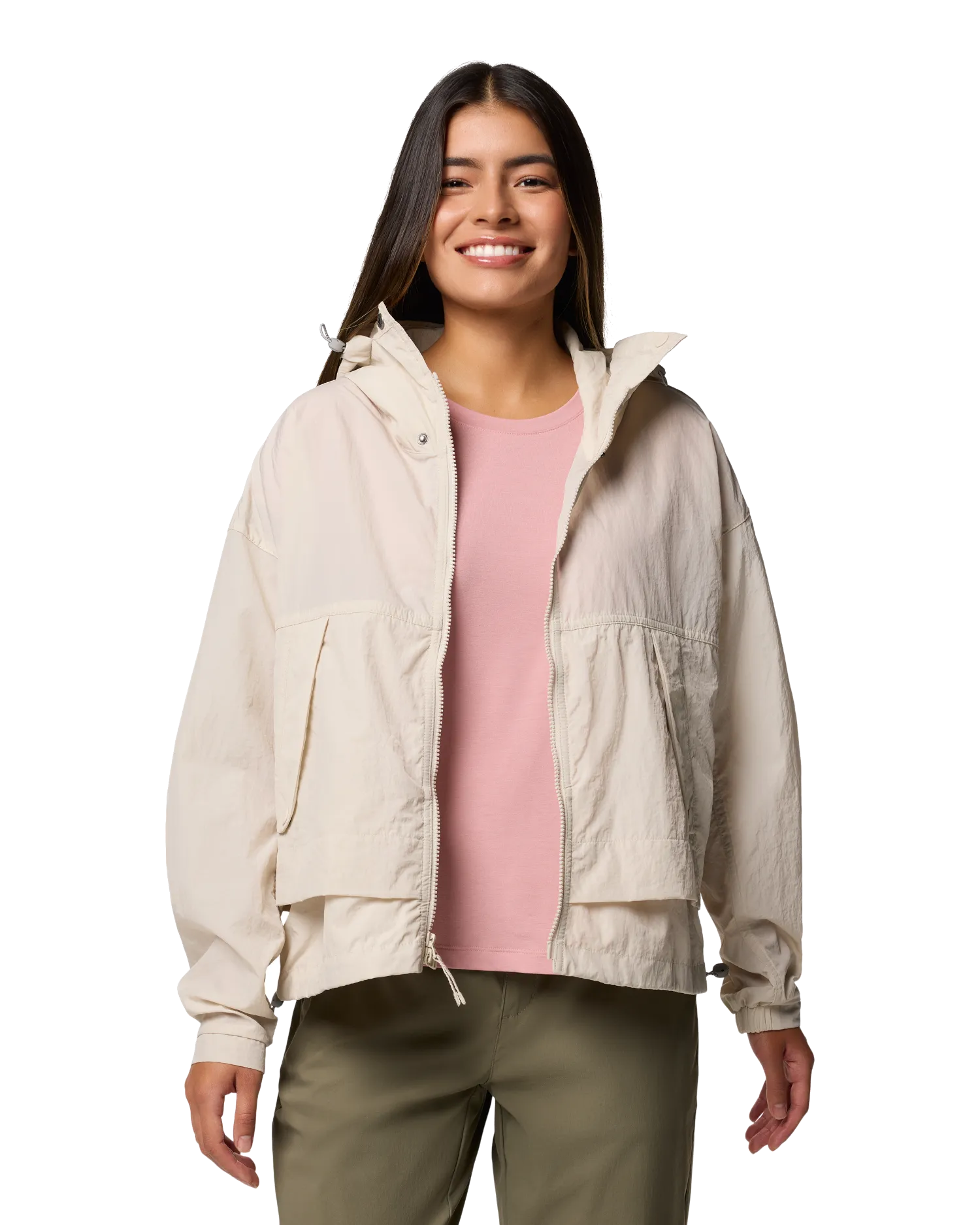 Paracutie II Windbreaker Jacket in Dark Stone