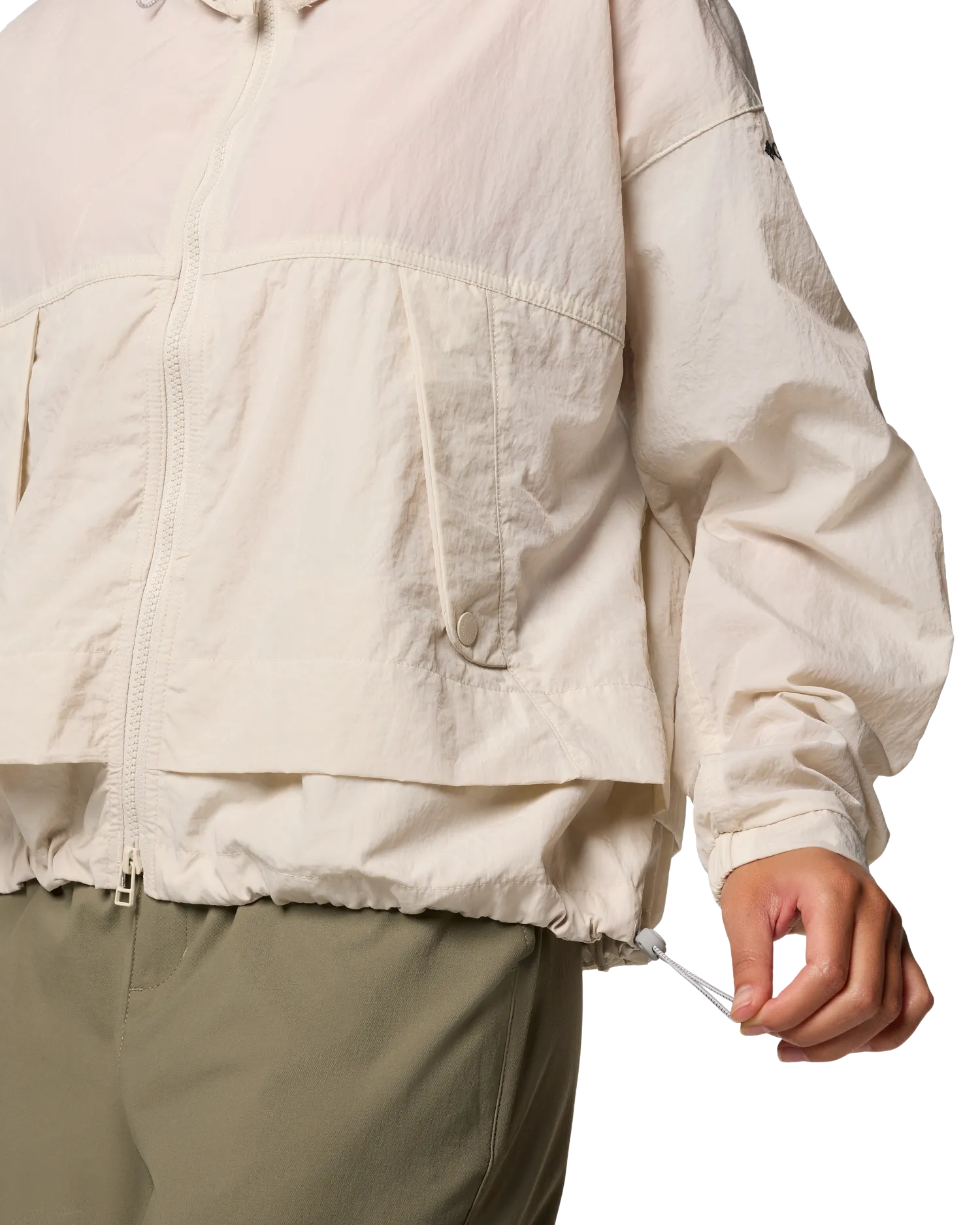 Paracutie II Windbreaker Jacket in Dark Stone