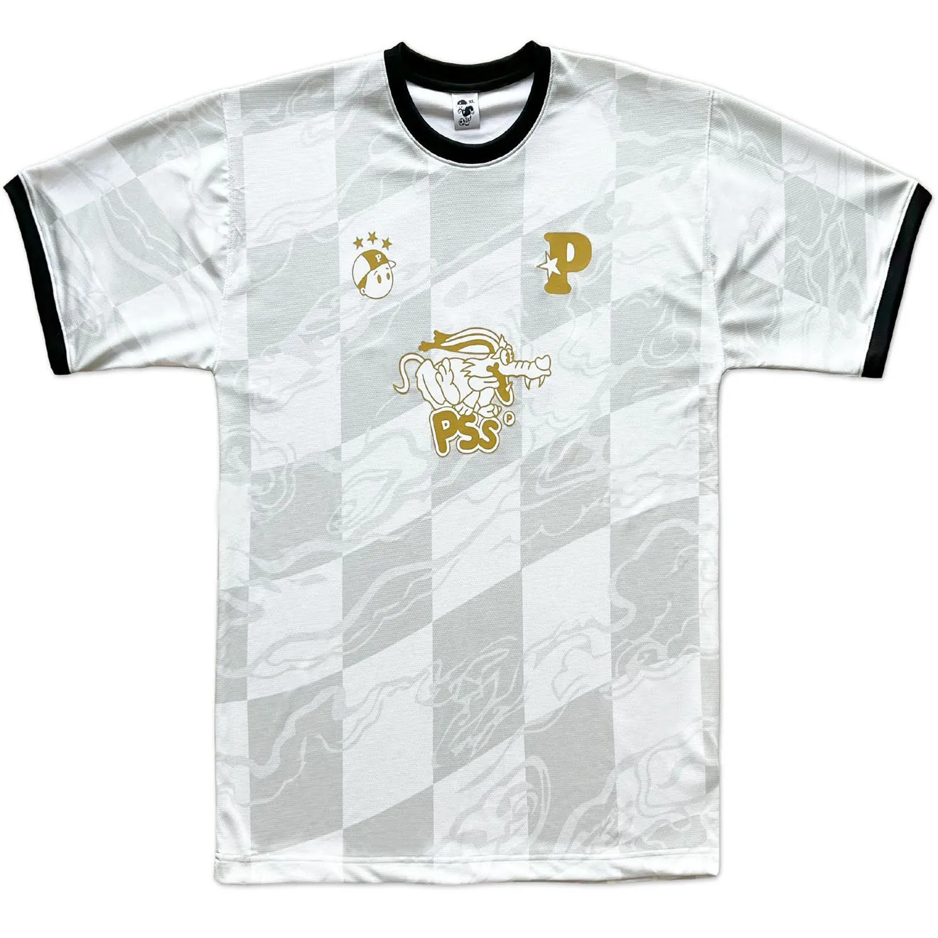 Pawa Sports Doggo Football Shirt Cream / Gold