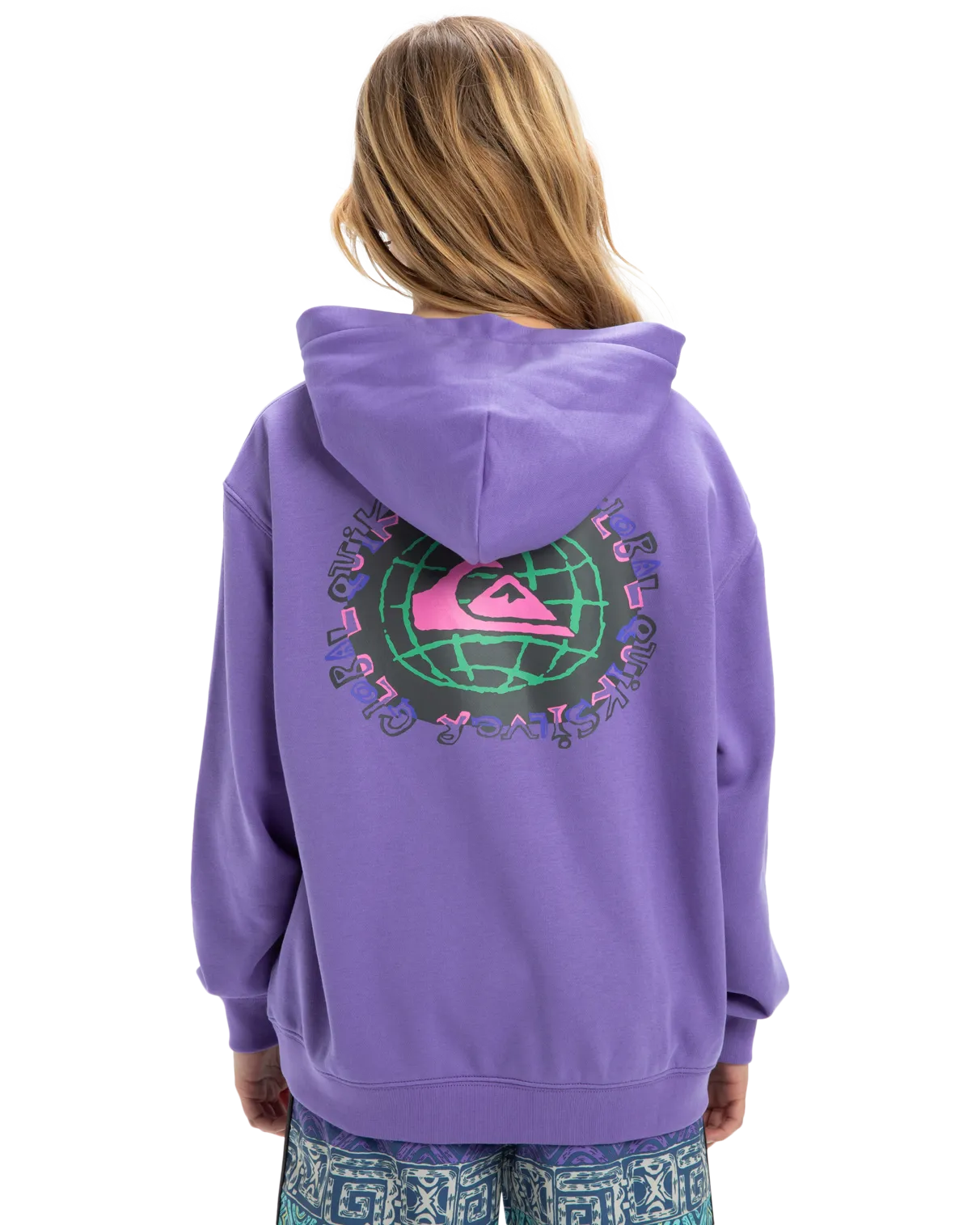 Quiksilver Clothing Boys Apog Heritage Hoodie in Dusted Peri