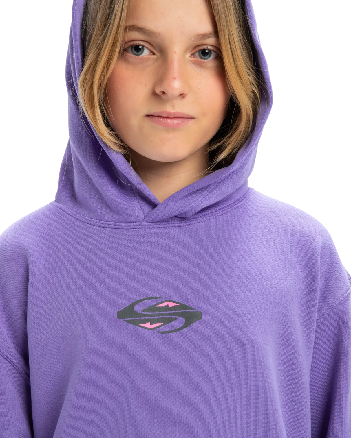Quiksilver Clothing Boys Apog Heritage Hoodie in Dusted Peri