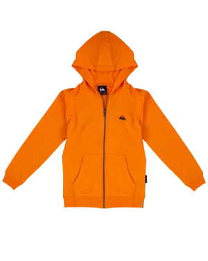 Quiksilver Clothing Boys Basic Zip Hoodie in Tangerine