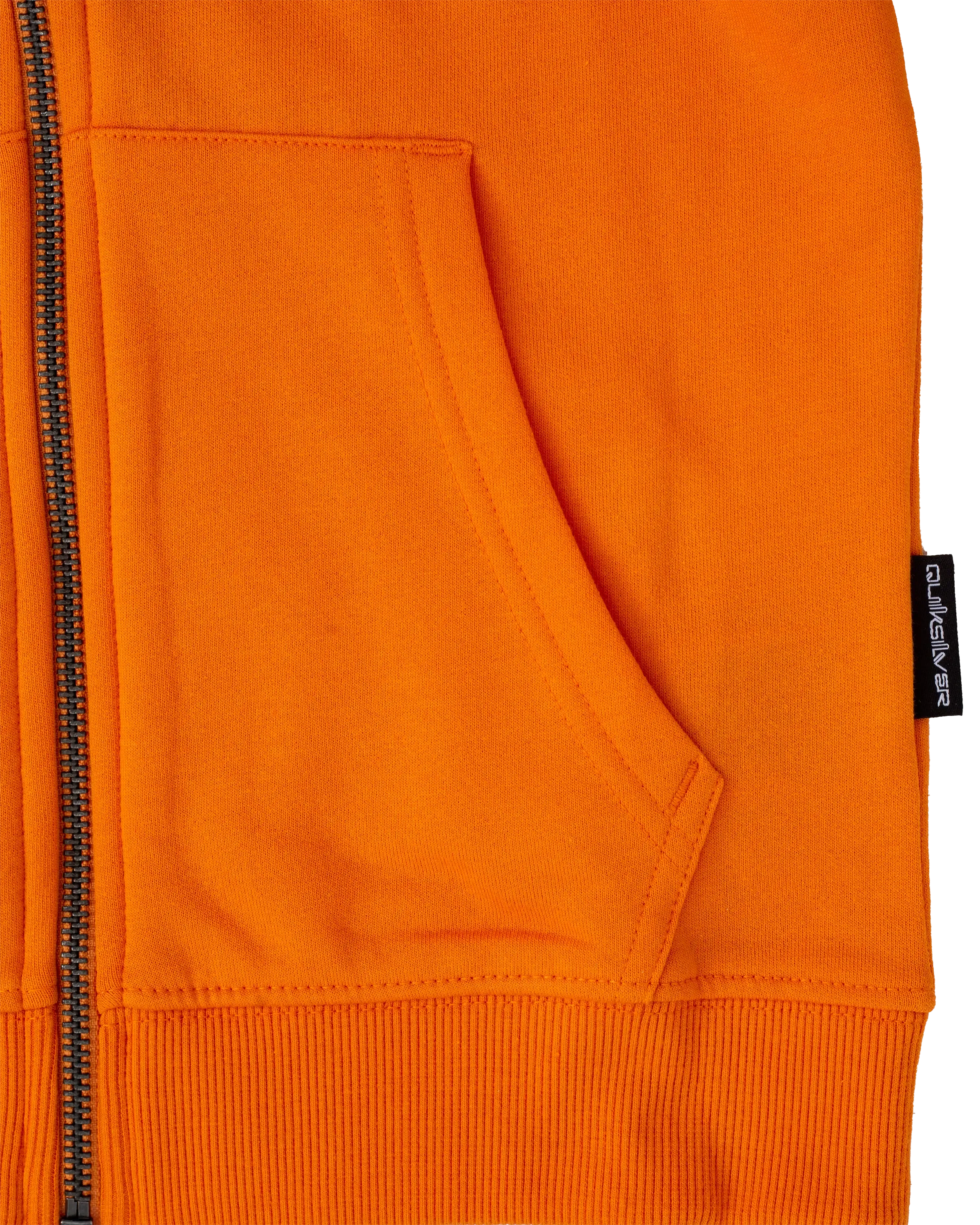 Quiksilver Clothing Boys Basic Zip Hoodie in Tangerine