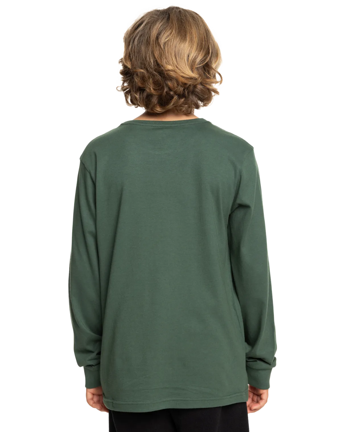 Quiksilver Clothing Boys Circle Logo Long Sleeve T-Shirt in Forest