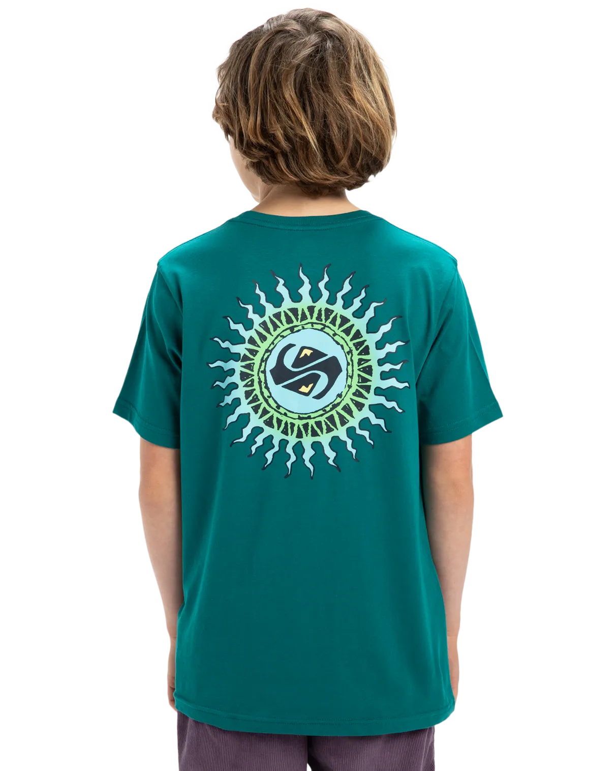 Quiksilver Clothing Boys EV Beach Blast T-Shirt in Teal Green