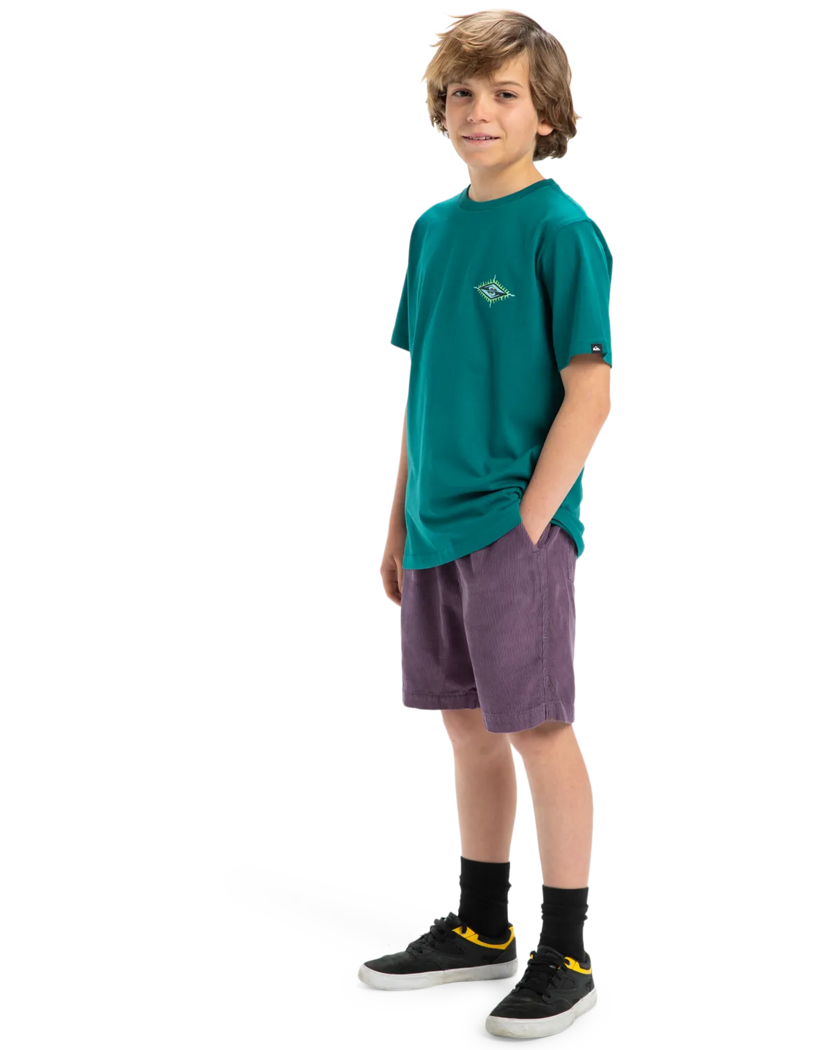 Quiksilver Clothing Boys EV Beach Blast T-Shirt in Teal Green