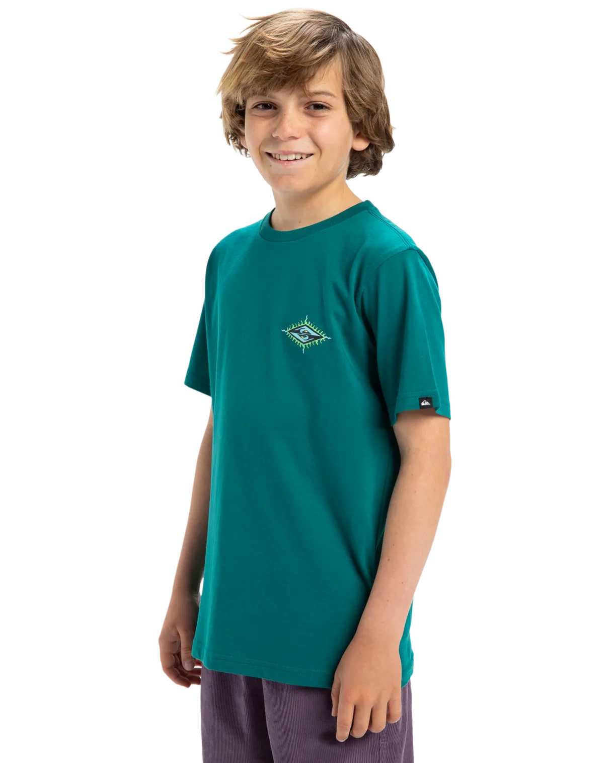 Quiksilver Clothing Boys EV Beach Blast T-Shirt in Teal Green