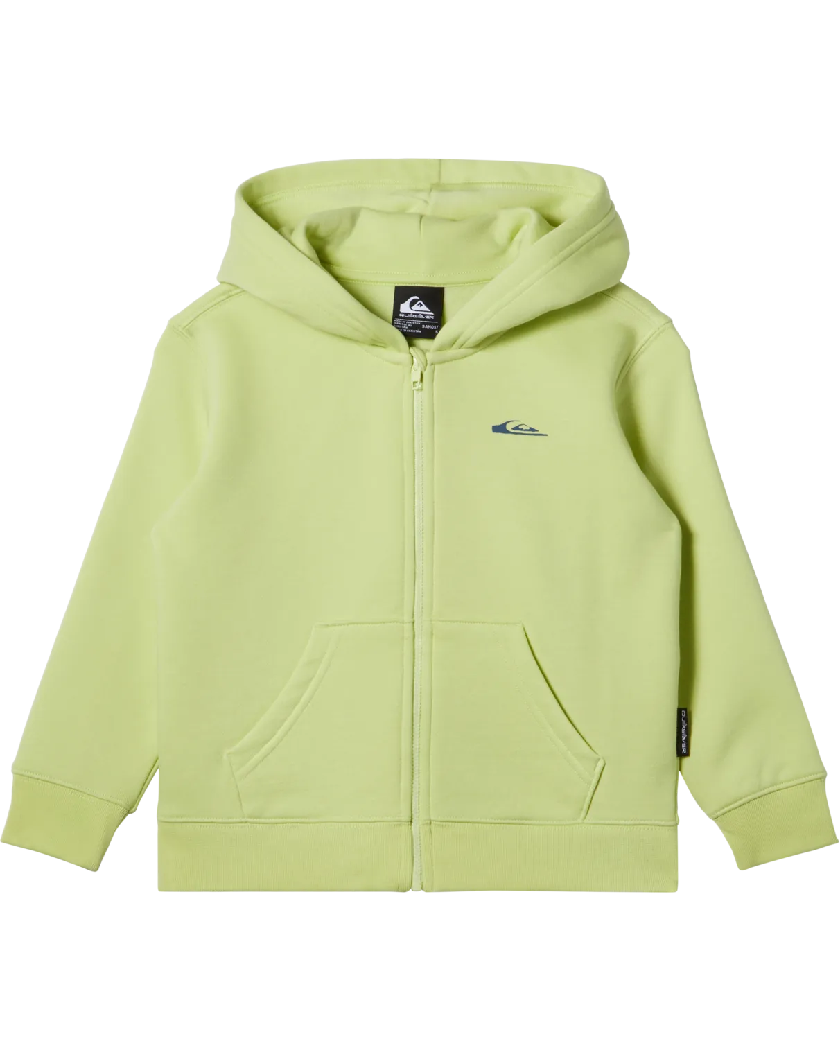 Quiksilver Clothing Boys Graphic Zip Hoodie in Shadow Lime