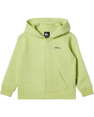Quiksilver Clothing Boys Graphic Zip Hoodie in Shadow Lime