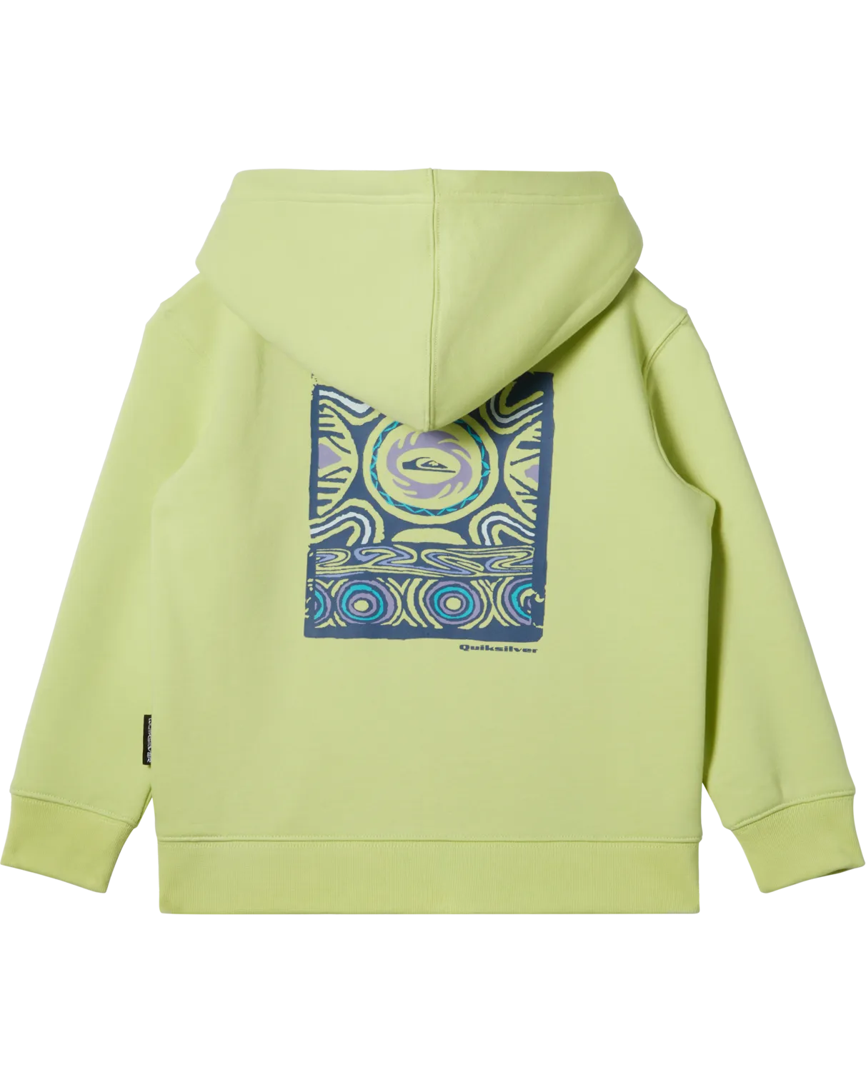 Quiksilver Clothing Boys Graphic Zip Hoodie in Shadow Lime