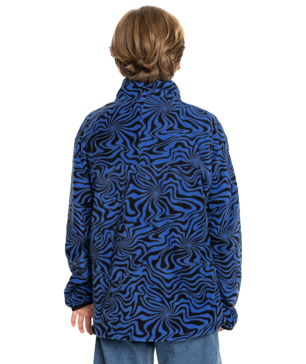 Quiksilver Clothing Boys Ice Fields Full Zip Fleece Jacket in Nebulas Blue