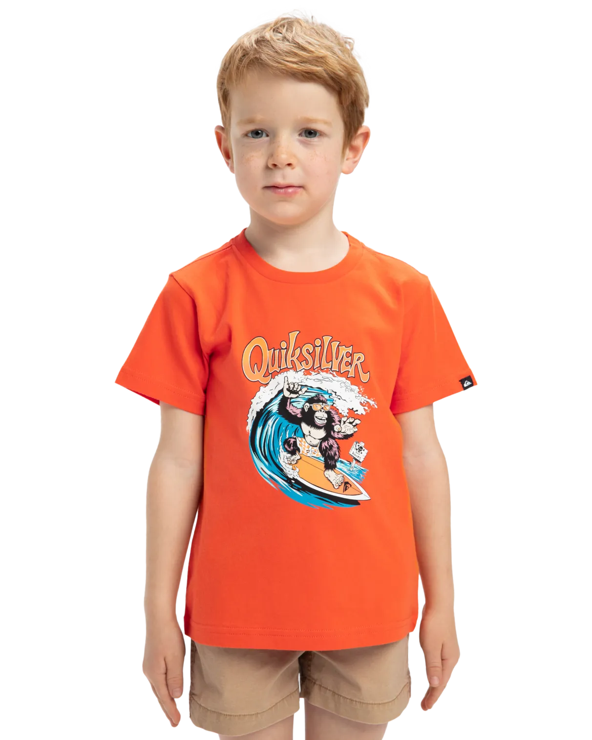 Quiksilver Clothing Boys Kong Story T-Shirt in Tigerlily