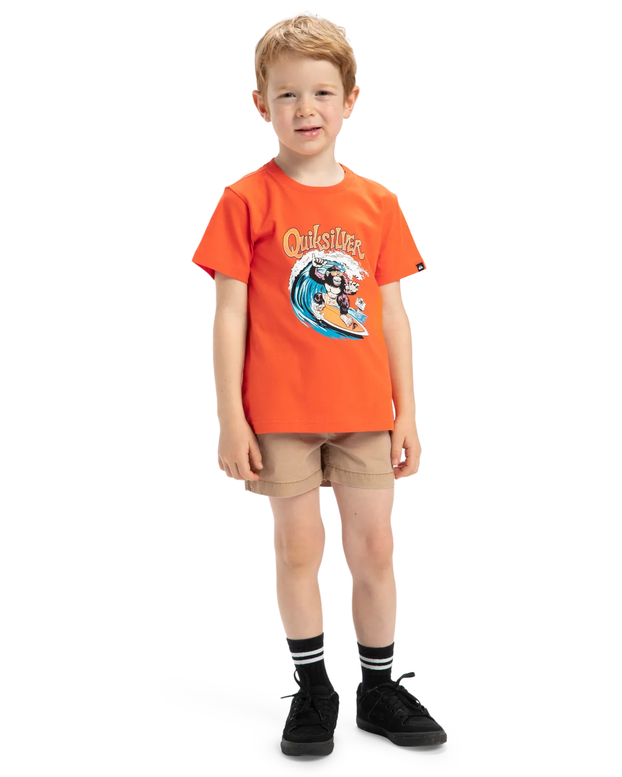 Quiksilver Clothing Boys Kong Story T-Shirt in Tigerlily