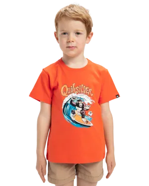 Quiksilver Clothing Boys Kong Story T-Shirt in Tigerlily