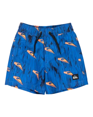 Quiksilver Clothing Boys Next Gen Volley Shorts in Estate Blue Roots