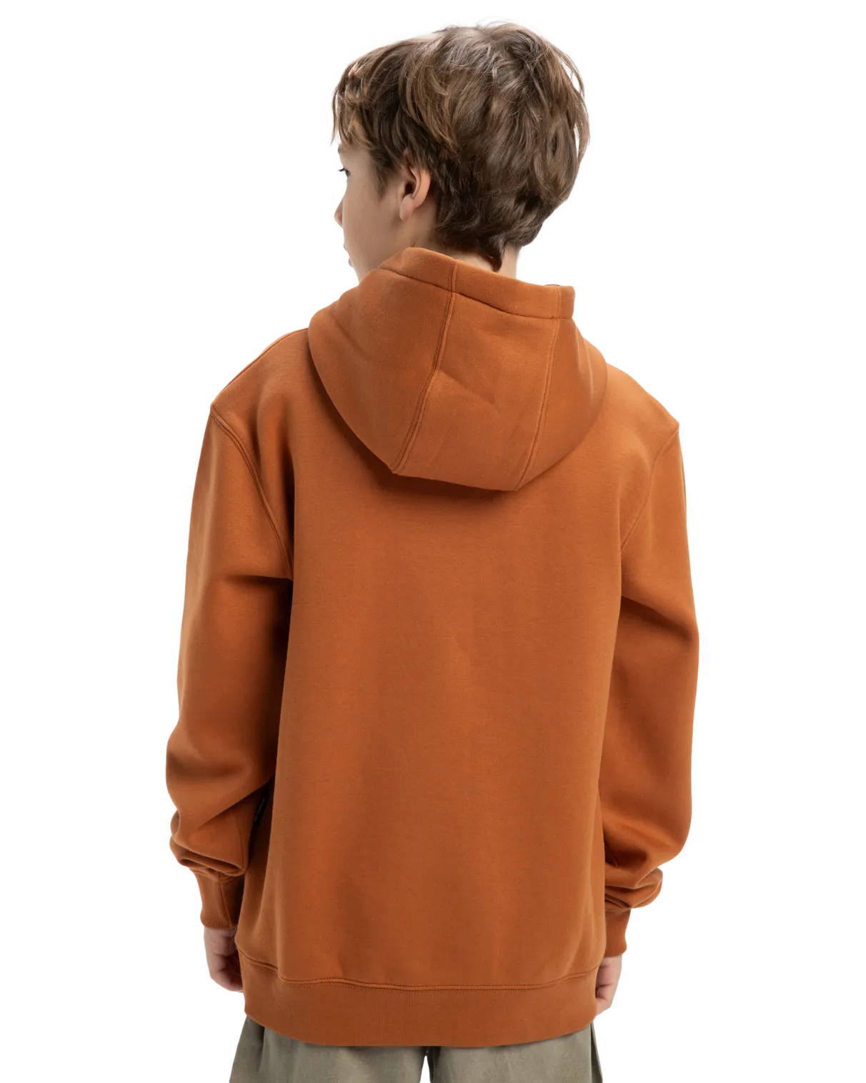 Quiksilver Clothing Boys Omni Logo Hoodie in Bran