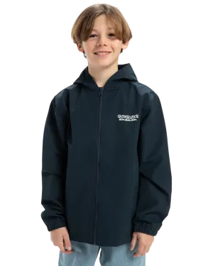 Quiksilver Clothing Boys Rain Cloud Hooded Jacket in Dark Navy