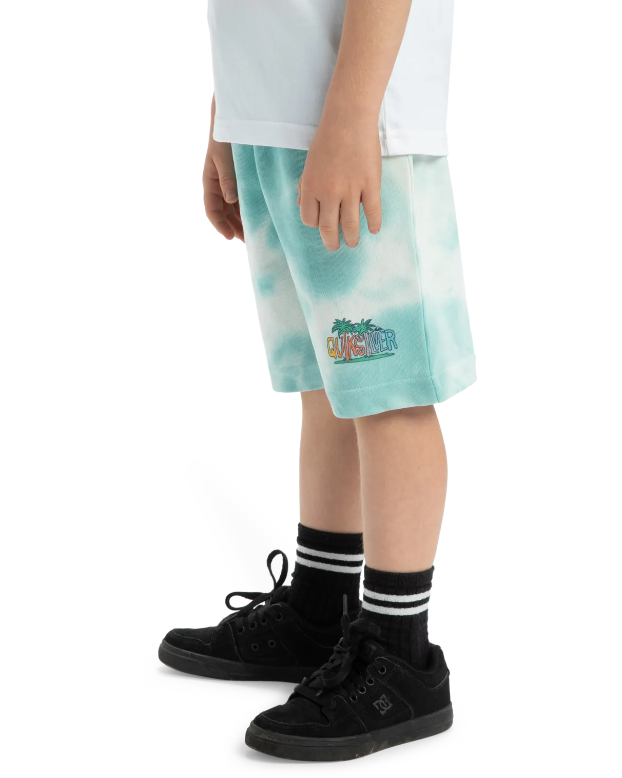 Quiksilver Clothing Boys Tie Dye Jogger Shorts in Marine Blue