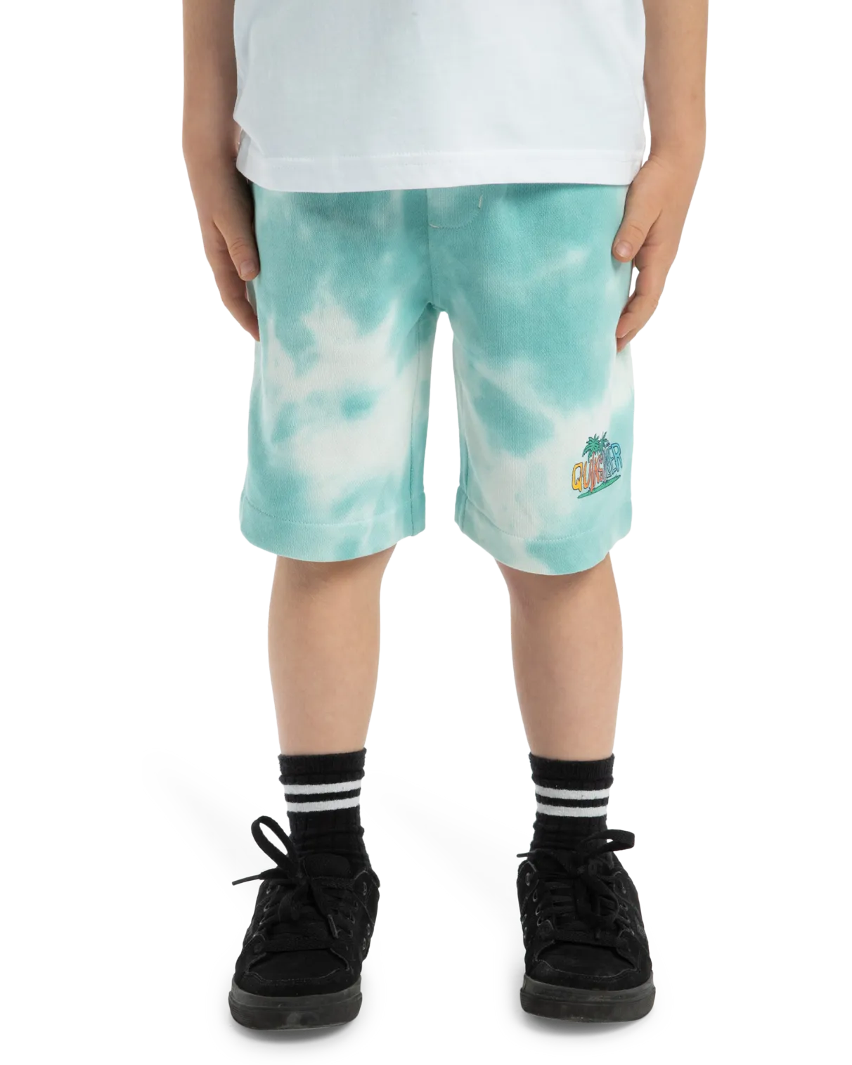 Quiksilver Clothing Boys Tie Dye Jogger Shorts in Marine Blue
