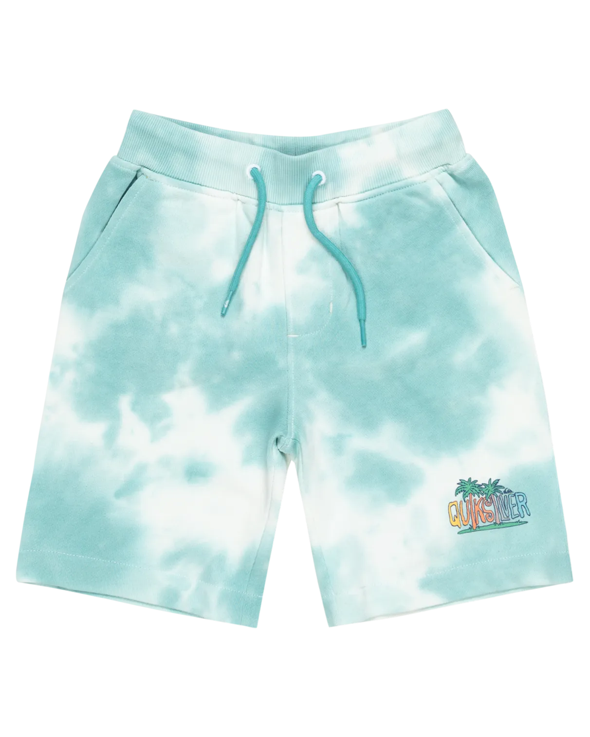 Quiksilver Clothing Boys Tie Dye Jogger Shorts in Marine Blue