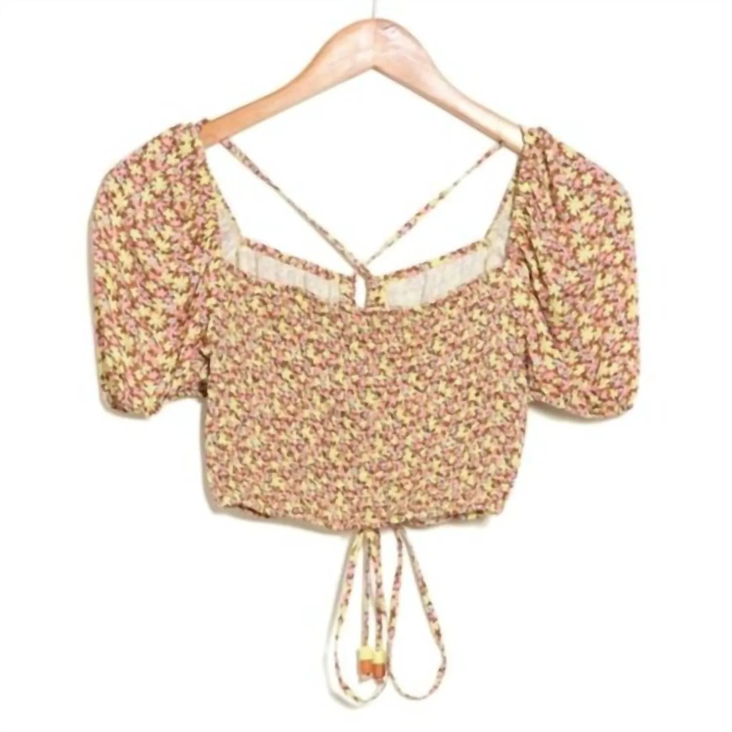 Radiant Crop Top In Natural Meadow Autumn