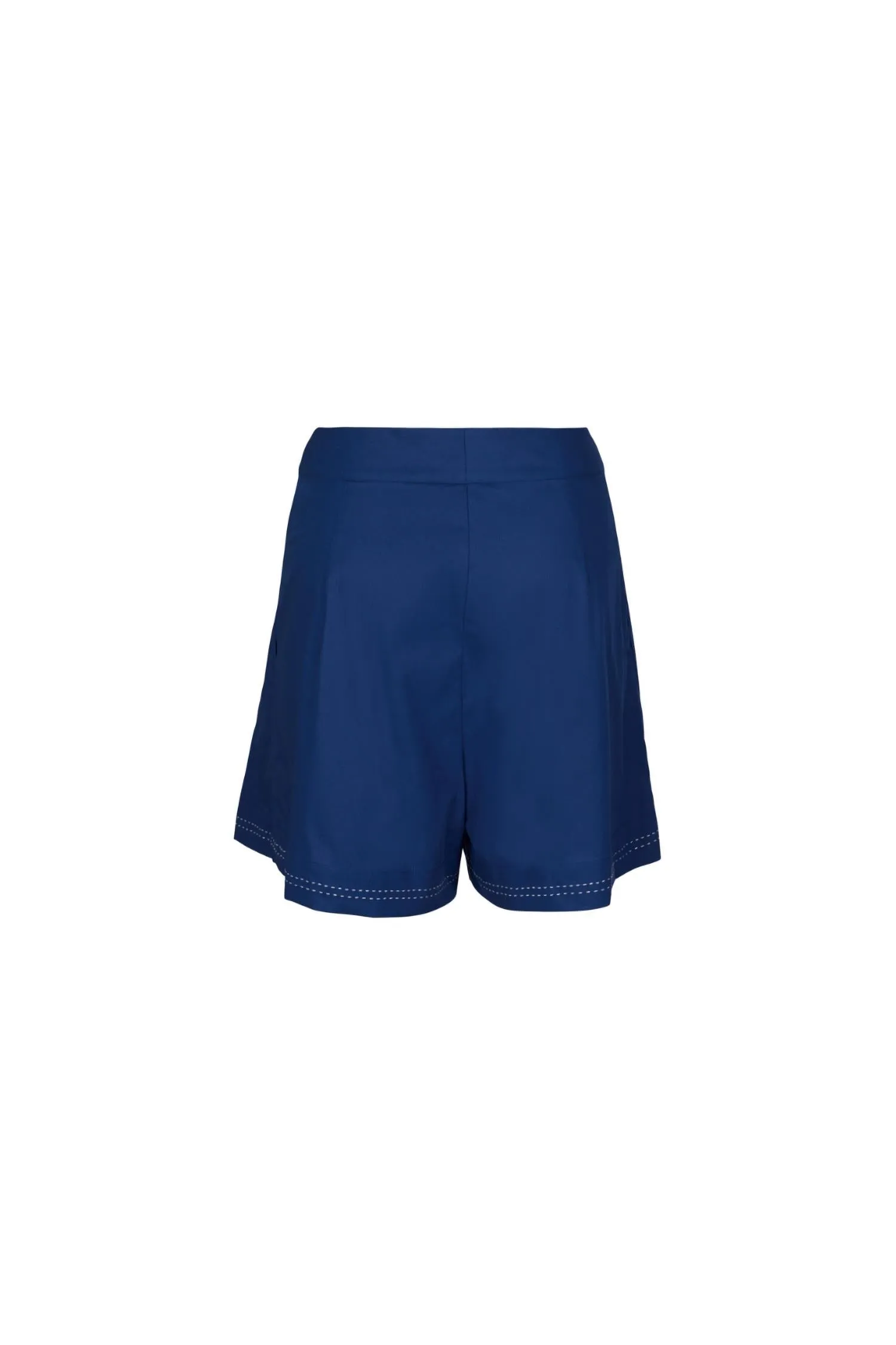 Rancho High Waist Shorts In Navy