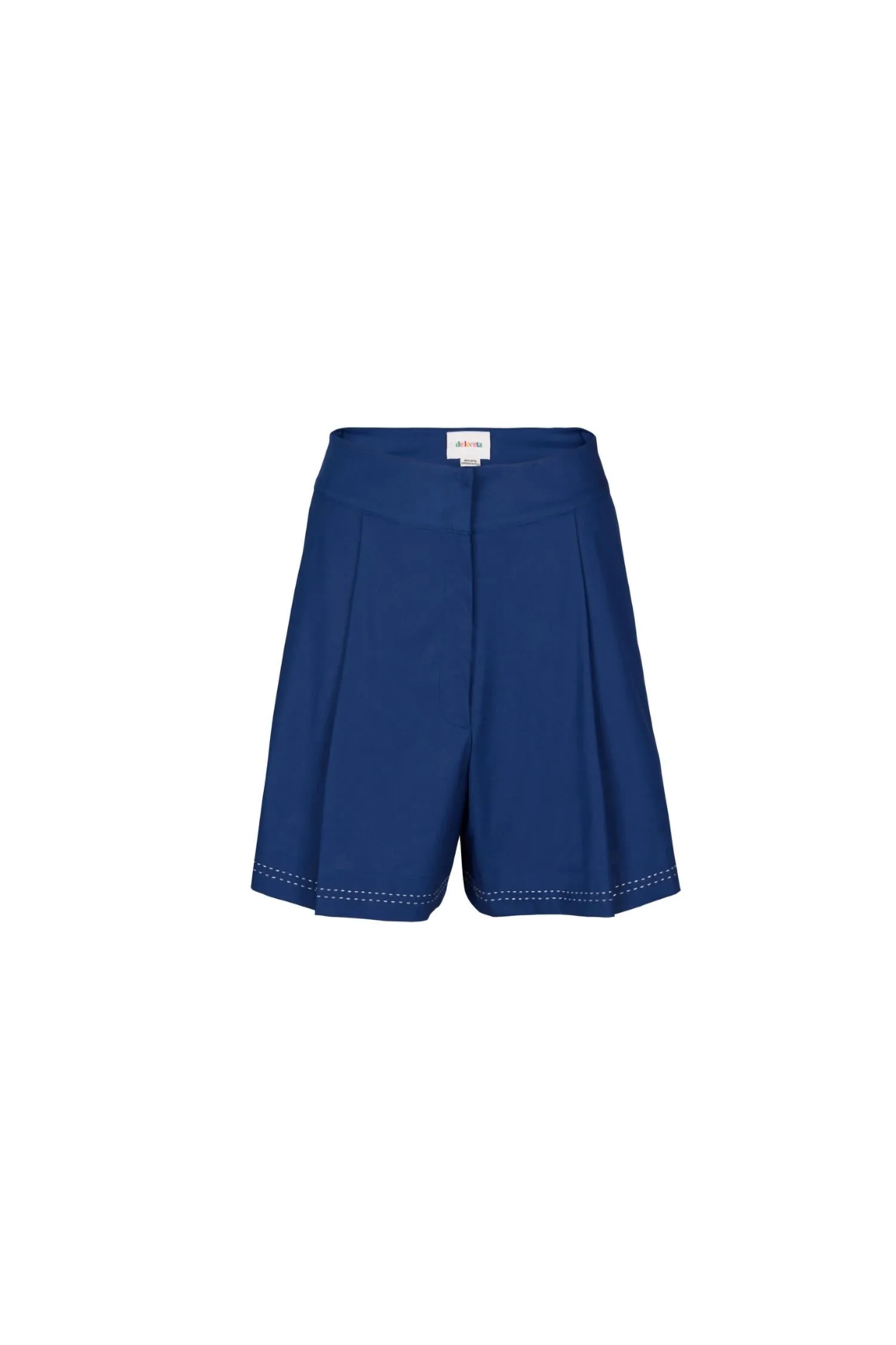 Rancho High Waist Shorts In Navy