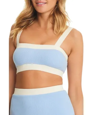 Red Carter Colorblock Coverup Crop Top Coverup Top