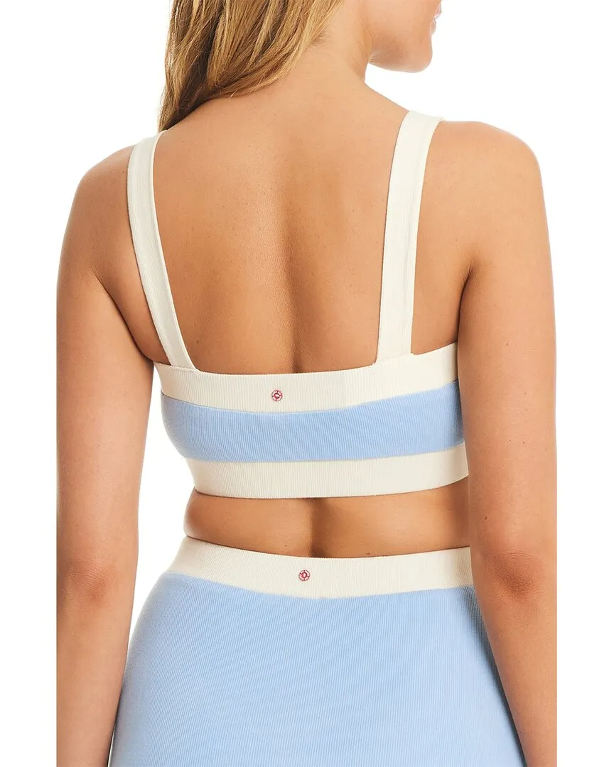 Red Carter Colorblock Coverup Crop Top Coverup Top