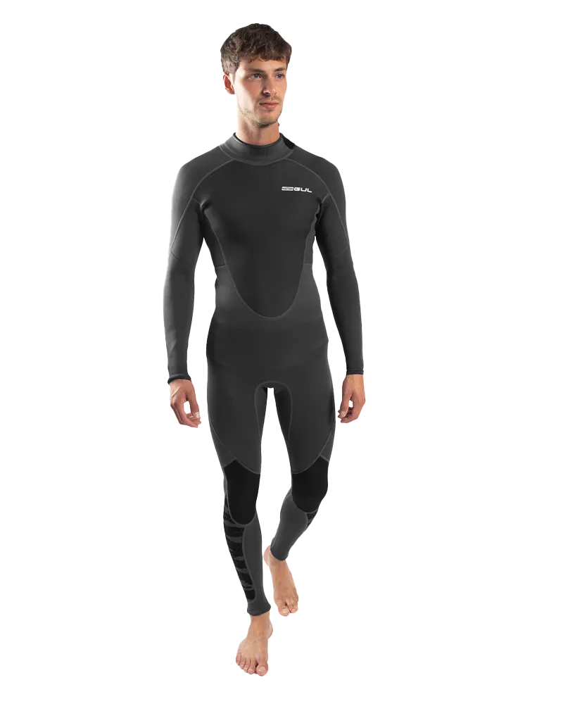 Response FL 3/2mm Back Zip Wetsuit in Black