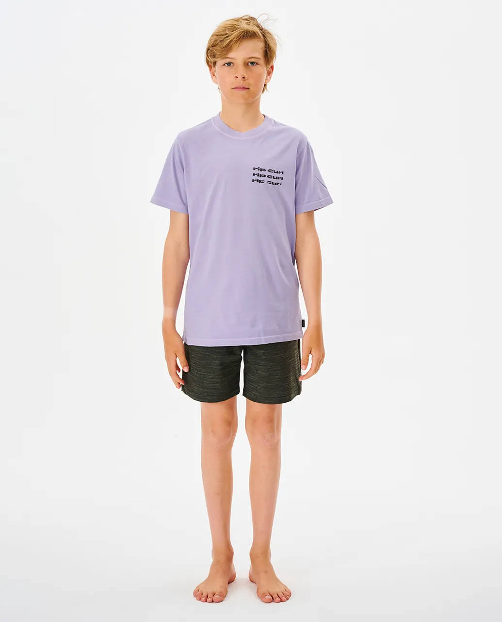 Rip Curl Clothing Boys Boardwalk Jackson Volley Shorts in Black