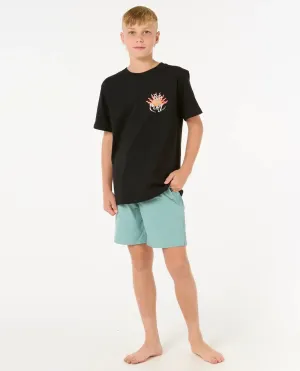 Rip Curl Clothing Boys Boardwalk Jackson Volley Shorts in Blue Lagoon