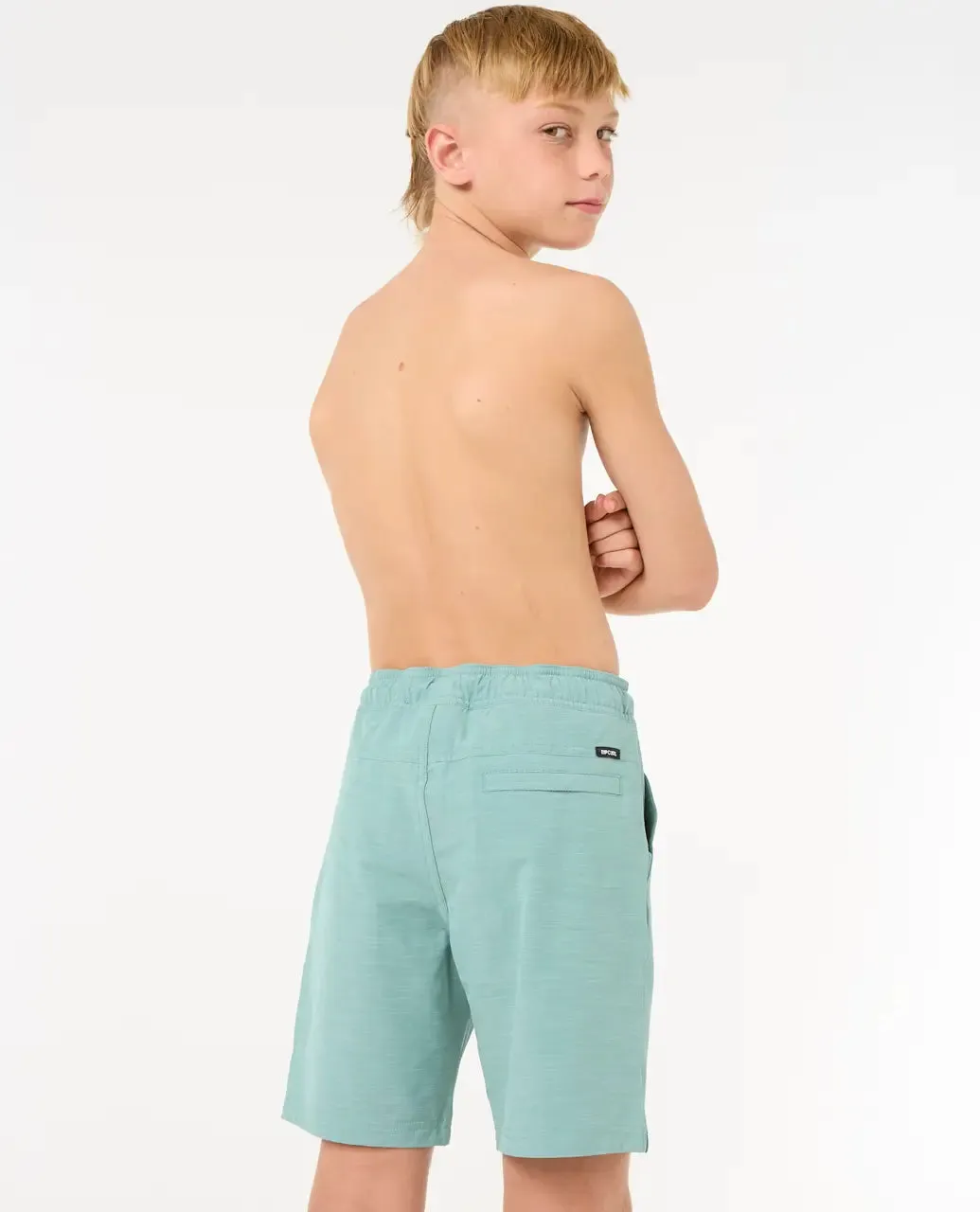 Rip Curl Clothing Boys Boardwalk Jackson Volley Shorts in Blue Lagoon