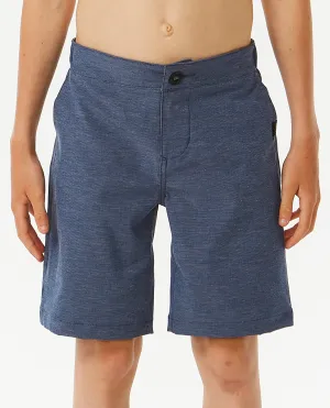 Rip Curl Clothing Boys Phase Walkshorts in Washed Navy