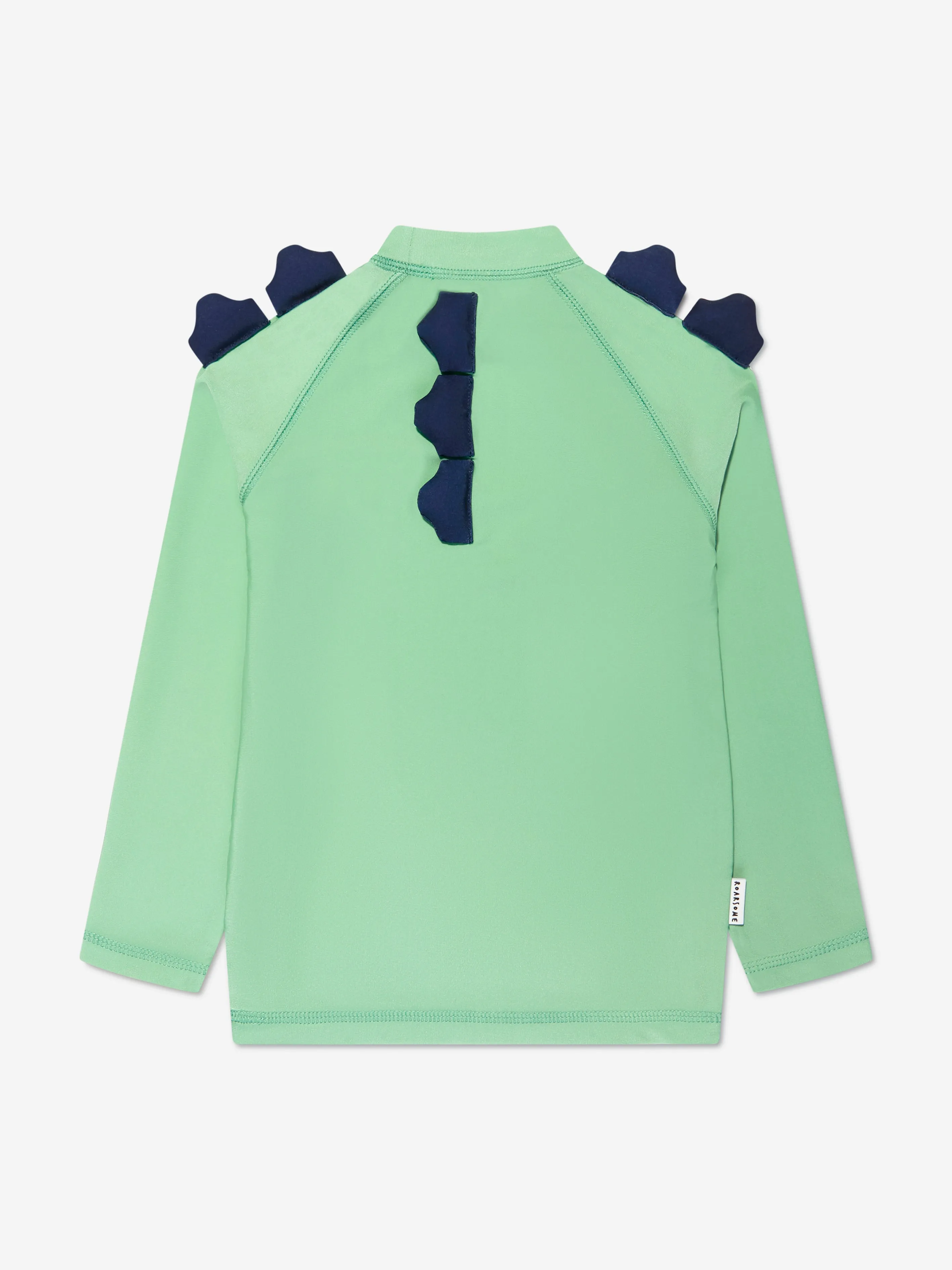 Roarsome Boys Spike The Dinosaur Sun Protective Rash Vest in Green (UPF50 )