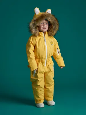 Roarsome Kids Cub The Lion Snowsuit in Yellow
