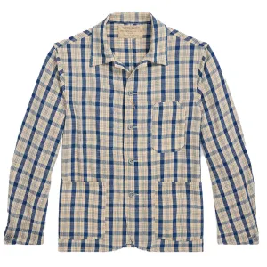 RRL By Ralph Lauren Norfolk Long Sleeve Sport Shirt Indigo Plaid Multi